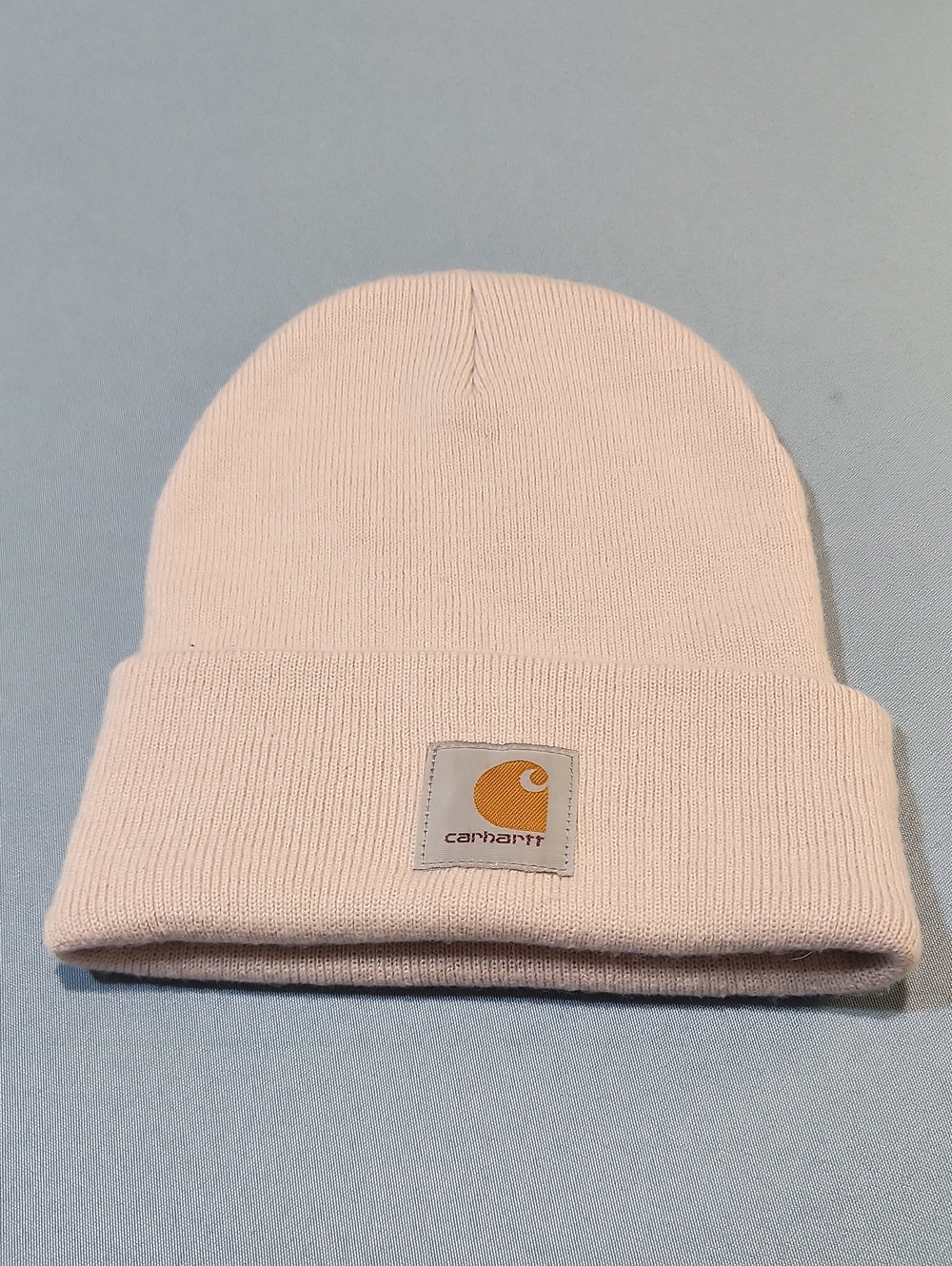 Carhartt Lavender Knit Cuffed Beanie with Logo Patch